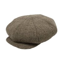  【30%OFF】 FLAT TOP CASQUETTE  TWEED BROWN