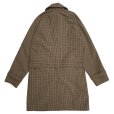 画像3:  【30%OFF】 BEAGLE COLLAR BALMACAAN COAT  CHECK BEIGE