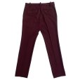 画像2: NARROW TROUSERS <br>BORDEAUX (2)