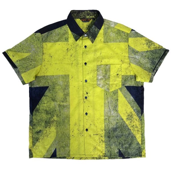 画像1: DUSTY UNIONJACK S/S SHIRTS  YELLOW