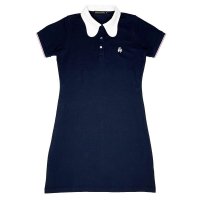 BEAGLE COLLAR POLO DRESS  NAVY