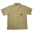 画像1: VIVE LE ROCK!S/S OPEN COLLAR SHIRTS <BR>SAND (1)
