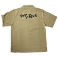 画像2: VIVE LE ROCK!S/S OPEN COLLAR SHIRTS <BR>SAND (2)