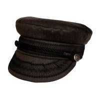 VINGTAGE FISHERMAN'S CAP  DARK BROWN