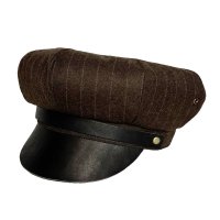 MOTORCYCLE CAP  BROWN