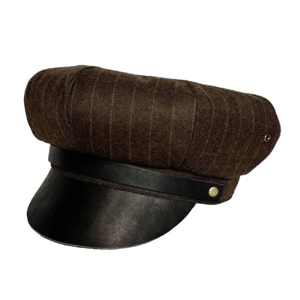 画像1: MOTORCYCLE CAP  BROWN