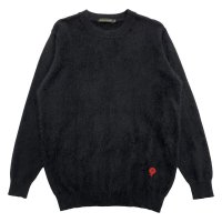 LIGHT MOHAIR JUMPER  BLACK