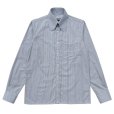 画像1: BEAGLE COLLAR SHIRTS <br>STRIPE SAX (1)