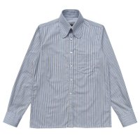 BEAGLE COLLAR SHIRTS  STRIPE SAX