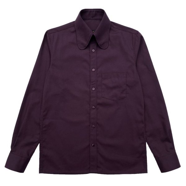 画像1: BEAGLE COLLAR SHIRTS  PURPLE