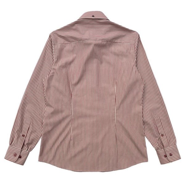 画像2: CLASSIC ROUND COLLAR B.D.SHIRTS  STRIPE WINE