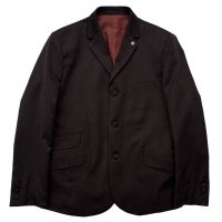 3 BUTTONS JACKET  DARK BROWN