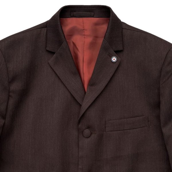画像4: 3 BUTTONS JACKET  DARK BROWN
