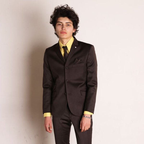 画像10: 3 BUTTONS JACKET  DARK BROWN