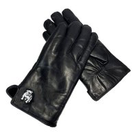 EXTREME COLD LEATHER GLOVES  BULLDOG BLACK