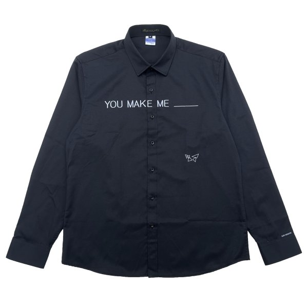 画像1: YOU MAKE ME ___ SHIRTS  BLACK