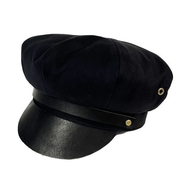 画像1: MOTORCYCLE CAP  BLACK