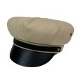 画像1: MOTORCYCLE CAP <br>BEIGE (1)