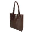 画像1: LEATHER TOTE BAG <br>DARK BROWN (1)