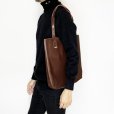 画像9: LEATHER TOTE BAG  DARK BROWN