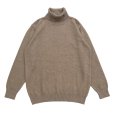 画像1: POLO-NECK LIGHT MOHAIR JUMPER <BR>CAMEL (1)