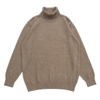 POLO-NECK LIGHT MOHAIR JUMPER  CAMEL