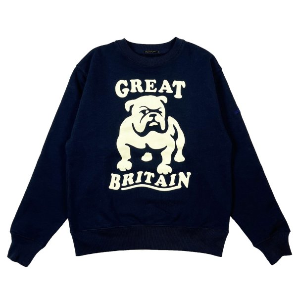 画像1: BULLDOG HEAVY SWEAT JUMPER  NAVY