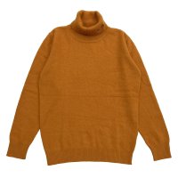 POLO-NECK LIGHT MOHAIR JUMPER  ORANGE