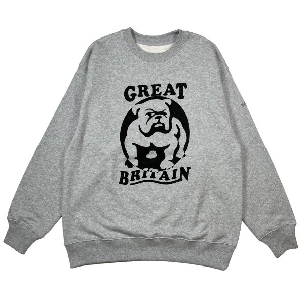 画像1: BULLDOG HEAVY SWEAT JUMPER  HEATHER GREY