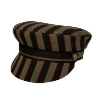 LIVERPOOL HAT  BROWN-BEIGE (LONDON STRIPE)