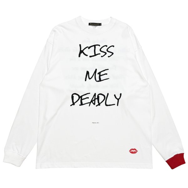 画像1: KISS ME DEADLY L/S  WHITE