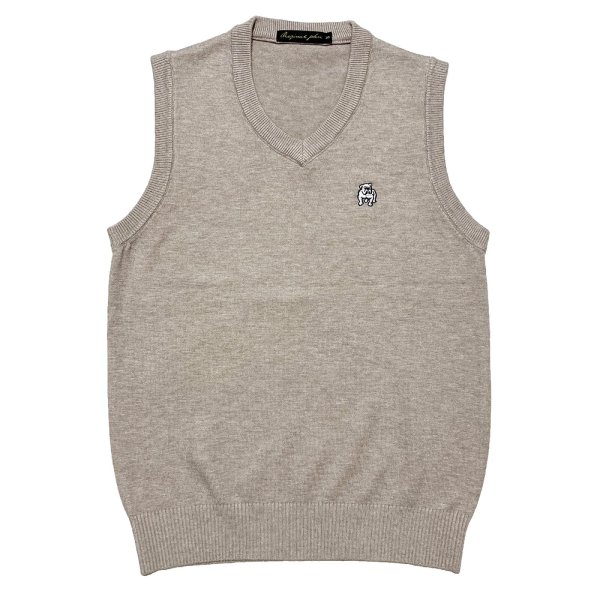 画像1: V-NECK SLIP OVER  BEIGE