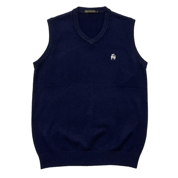 画像1: V-NECK SLIP OVER  NAVY