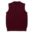 画像2: V-NECK SLIP OVER <BR>BURGUNDY (2)