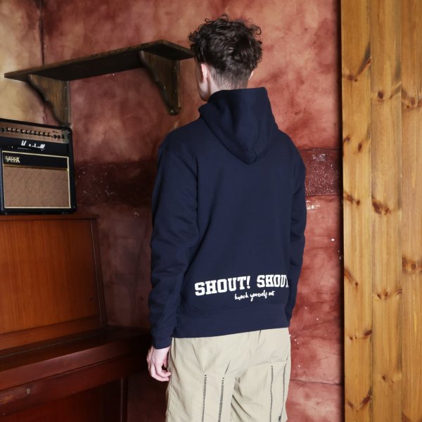 画像8: SHOUT! SHOUT! COLLAGE HOODIE  NAVY
