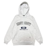 SHOUT! SHOUT! COLLAGE HOODIE  HEATHER GREY