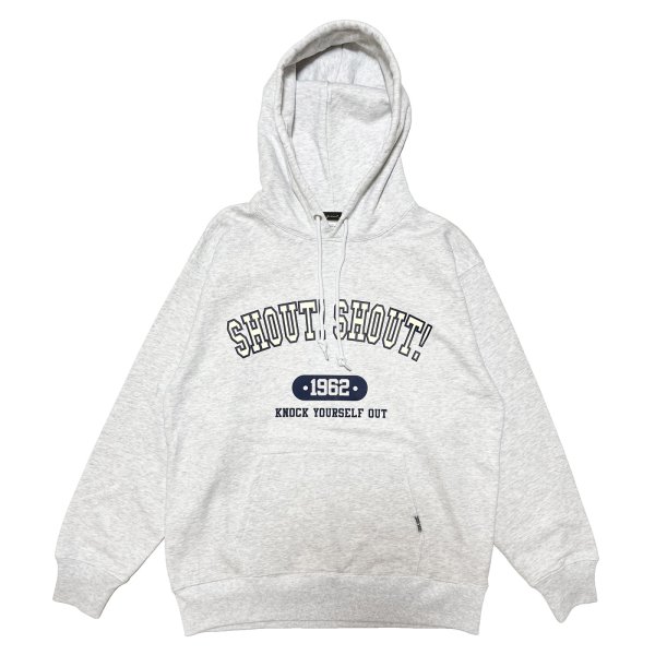 画像1: SHOUT! SHOUT! COLLAGE HOODIE  HEATHER GREY