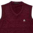 画像3: V-NECK SLIP OVER <BR>BURGUNDY (3)