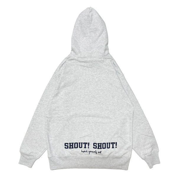 画像2: SHOUT! SHOUT! COLLAGE HOODIE  HEATHER GREY