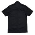 画像2: S/S BEAGLE COLLAR SHIRTS <BR>BLACK (2)
