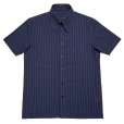 画像1: S/S BEAGLE COLLAR SHIRTS <BR>NAVY (1)