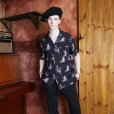 画像7: PIN-UP GIRLS S/S OPEN COLLAR SHIRTS  BLACK
