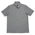 画像1: S/S BEAGLE COLLAR SHIRTS <BR>GREY (1)