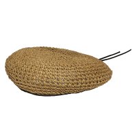 STRAW ARMY BERET  BROWN