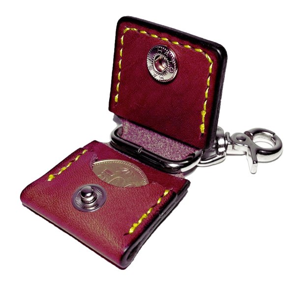 画像2: £2 KEYRING  BURGUNDY