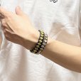 画像4: DIAMOND STUDS WRISTBAND <br>BLACK (4)