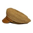 画像3: STRAW MOTORCYCLE CAP  BROWN