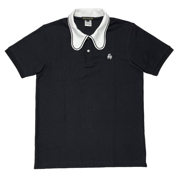 画像1: BEAGLE  POLO  BLK-WH