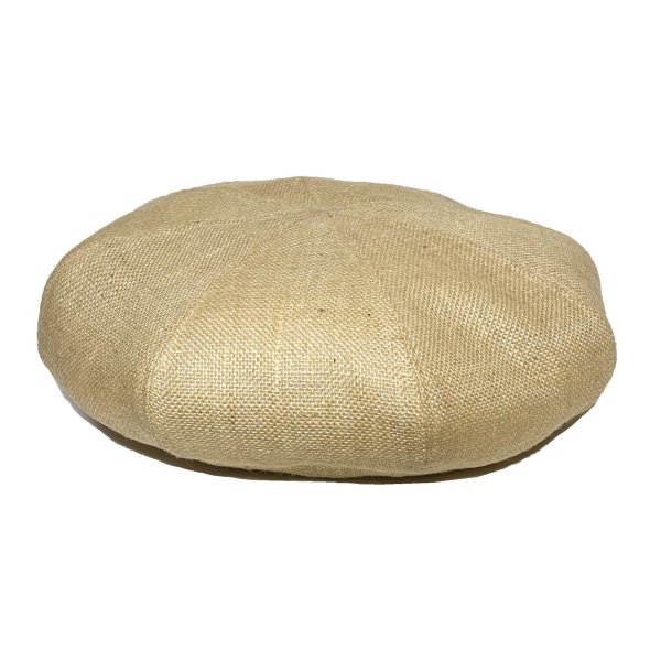画像1: JUTE 8 PANELS BIG BERET  NATURAL