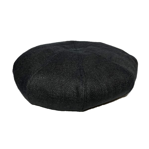 画像1: JUTE 8 PANELS BIG BERET  BLACK